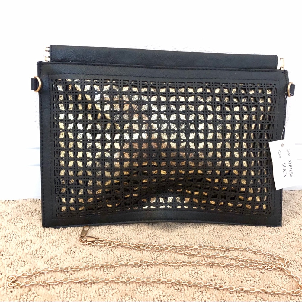 Black & Gold Clutch/Bag